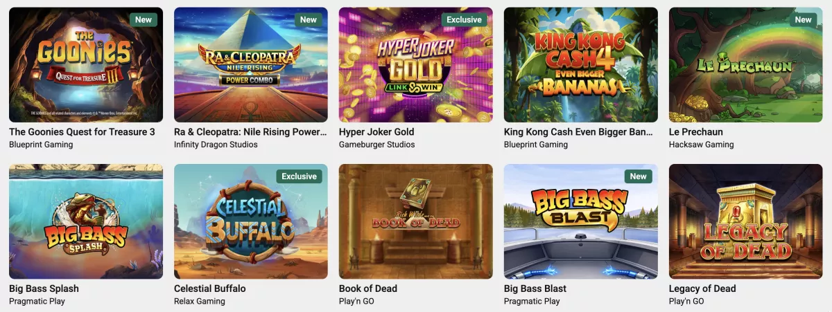 Unibet New Games