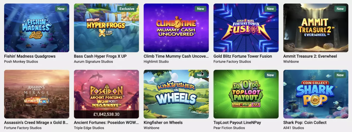 Unibet Popular Games